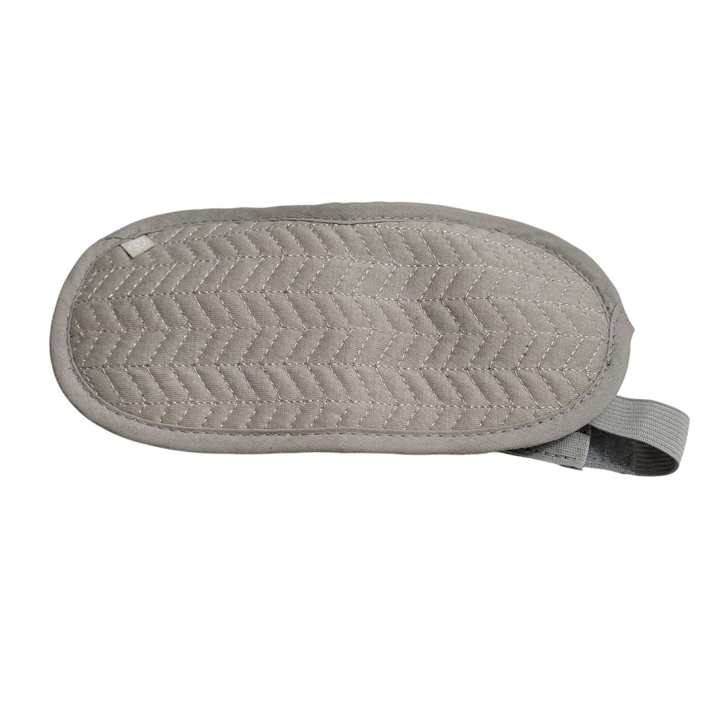 Kitsch Sleep Mask Unisex OS Taupe Chevron Quilted Adjustable Jersey Excellent